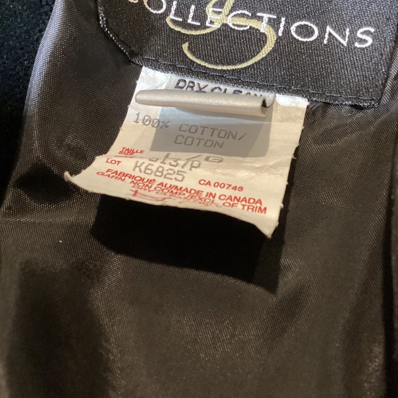 J S COLLECTIONS Black Velvet Open Front Kimono Jacket Size L - Pre Owned - Picture 3 of 7